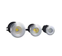 Spot LED encastrable 3 W 5 W 7 W DC12 V et AC 220 V, blanc chaud, coque argentée, éclairage de paysage extérieur