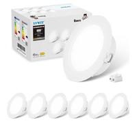Spot Led Encastrable, 6W Spots de Plafond Équivalent à 51W, φ113MM Éclairage Salle de Cuisine, Salon, Couloir, IP20, Lot de 6