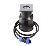 Spot LED encastrable au sol Easy COB Square III WW, IP67, 24 V DC, 5,5 W 3000 K 330 lm 25°, intensité variable, accessible jusqu'à 5 kN