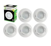 Spot Led Encastrable Blanc Orientable lumière Blanc Neutre eq. 50W - LAMPESECOENERGIE - Lot de 6