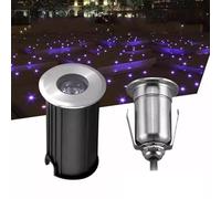 Spot LED Encastrable D'extérieur - Spot LED Submersible 12 V-24 V, Mini Projecteur LED Sous-marin 1 W En Acier Inoxydable Étanche IP68, Pour Piscine, Terrasse, Escaliers, Éclairage Paysager(Warm White