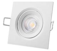 Spot LED encastrable EDM - 5W - 380lm - 3200K - Cadre blanc - 31656 blanc G