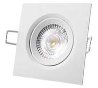 Spot LED encastrable EDM - 5W - 380lm - 6400K - Cadre blanc - 31655 blanc G