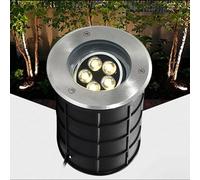 Spot LED Encastrable Exterieur Angle Réglable Enterré Lumière AC85-265V Étanchéité IP66 Lumière Souterraine pour Jardin Chemins Allée Terrasse Escalier Lumières De Paysage(White,6w(AC85-265V))