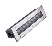 Spot LED Encastrable Exterieur - Enterré Yard Lampe, Lumière Souterraine Linéaire Rectangulaire, IP67 Étanche Lumières D'allée de Couloir Lumière de Marche D'escalier(Warm White,85-245V(24W))