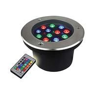 Spot LED Encastrable Extérieur jardin projecteur sous-marin encastré Gradation RGB Avec télécommande Éclairage paysager IP67 étanche pelouse, Terrasse, plate-forme, piscine ( Couleur : 24V-RGB , Taill