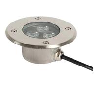 Spot LED Encastrable Exterieur Terrasse Très Mince 3W IP68 Étanche Corps En Acier Inoxydable Utilisé Pour Trottoir Extérieur, Terrasse, Jardin, Parc (1 pièce)