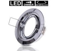Spot Led Encastrable Led Intégrée Paulmann Coin Slim 93879 Blanc Chaud 6.8 W Chrome Blanc