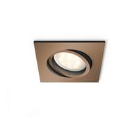 Spot LED encastrable LED intégrée Philips Lighting Shellbark 5039105P0 blanc chaud 4.5 W cuivre
