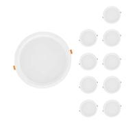 Spot LED Encastrable Plat Étanche 30W BLANC Transformateur Intégré (Pack de 10) - Blanc Froid 6000K - 8000K - SILAMP