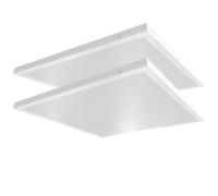Spot LED encastrable plat Panneau LED encastrable carré Spot de plafond LED blanc, aluminium, 36W 4320lm blanc lumière du jour, LxLxH 59,5x59,5x3,3 cm, 2 pièces