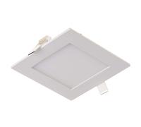 Spot LED encastrable plat Panneau LED encastrable Spot de plafond LED blanc, aluminium, 3W 130lm blanc chaud, LxLxH 8,4x8,4x1,2cm