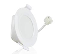 Spot LED encastrable pour salle de bain - Super plat - 230 V - IP44 - Couleur de la lumière : blanc froid - Dimensions : 85 mm - Puissance : 6 W - Intensité variable