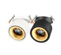 Spot LED encastrable réglable 7 W COB - Intensité variable - Angle de 360° - Éclairage d'intérieur pour salon et chambre à coucher - Blanc naturel - Économie d'énergie