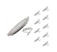Spot LED Encastrable Rond 12W ALU - Pack de 10 - Blanc Froid 6000K - 8000K - SILAMP