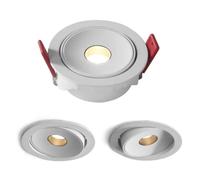 Spot LED encastré 5 W 7 W 9 W, petit angle de faisceau 3 °, 8 °, 15 °, for plafond, maison, musée, art(Black 7W 3 degree,4000K neutral)