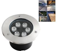 Spot LED encastré au Sol, éclairage d'extérieur Rond, étanche IP66, AC85-265 V, idéal pour Un Jardin, Une allée, Une terrasse ou Un Patio