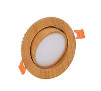 Spot LED encastré créatif en aluminium à grain de bois, spot LED encastré haute luminosité pour hôtel, restaurant, éclairage domestique, AC85-265V, plafonnier intégré, panneau lumineux ultra-mince