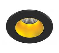 Spot LED encastré fixe EF8 - 7W - 3000K-4000K - noir/doré ARIC