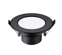 Spot LED encastré Noir, éclairage de Plafond Ultra-Mince Plat Ted pour éclairage Commercial et Domestique Spot de Plafond encastré en Aluminium Ted