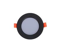 Spot LED encastré Non dimmable, éclairage LED rétroéclairé sans Scintillement pour Placard, Chambre, escaliers, Bureau, scène, Bureau, sous-Sol - 1 Spot à Lunette Noire ted