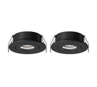 Spot LED encastré, plafonnier, Montage encastré, orientable, Rond, pour Salon, Couloir, Bureau