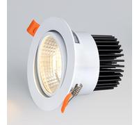 Spot LED encastré pour Plafond, éclairage d'intérieur, Spot directionnel Rond, idéal pour Un Salon, Une Chambre, Un Couloir ou Une Cuisine.