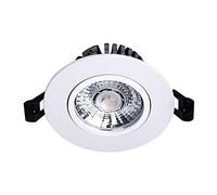 Spot LED encastré Rond Ultra Fin, Spot encastré Blanc, Panneau Anti-éblouissement en Aluminium pour éclairage Domestique.