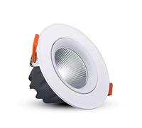 Spot LED encastré rotatif intégré, panneau encastré, plafonnier classique, moderne, européen, lampe intégrée pour éclairage domestique commercial intégré (couleur : lumière chaude, taille : 12 W)