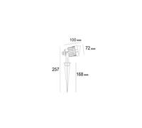Spot Led Extérieur 6w Sur Piquet Palm Easyfit 12v Noir