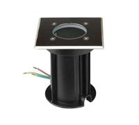 Spot LED Extérieur Encastrable Carré IP65 pour Ampoule GU10