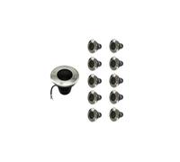 Spot LED Extérieur Encastrable pour Ampoule GU10 (Pack de 10) - SILAMP