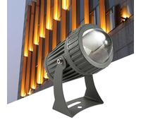 Spot LED Extérieur - Lampe Spot À Faisceau Étroit 10W, Éclairage De Paysage De Lampe Murale Extérieure Étanche IP65, Projecteur À Faisceau LED Lumières, Angle De Faisceau Réglable Vers Le Haut(Cold Wh