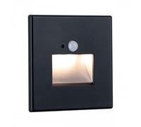 Paulmann Edge encastrés spécial mur carré LED 1x1,2W 230V Détecteur de proximité Noir 93135