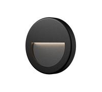 Spot LED mural VEKTAB2 rond noir 3W 3000K IP65