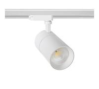 Spot Led New Mallet Dimmable 20w Blanc No Flicker (Ugr 15) Pour Rail Monophasé Blanc Froid 5000k