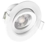 Vision-EL 7763613 Spot LED Orientable 5W 4000°K, Aluminium/PC, 5 W, Blanc, (H x Ø)-44 x 90 mm