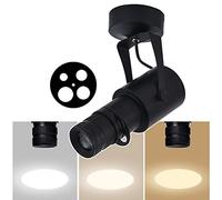 Spot LED Pinspot, Spots Zoom sur Scène de Théâtre, Spot Zoom sur Rail LED 20W/30W, Éclairage Spot de Fond KTV Bar Restaurant Café,20W/B-6000K