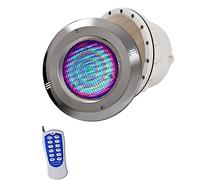 Spot LED Piscine Encastrable - Faisceau De Lumière LED Projecteurs, Projecteur De Piscine À LED Avec Niche, Matériau En Acier Inoxydable PAR56, Sous-marine Encastrée De Feuille IP68 12V(RGB+remote,24W