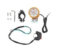 Spot LED pour moto Jaune 12V 6W Étanche ABS Spot LED pour moto(6 Extension cord)