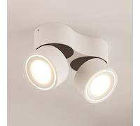 Spot LED pour plafond Arcchio Rotari, blanc, 2 lampes, 2270 lm Rotari Arcchio, dimmable, blanc, Couloir, Aluminium, Moderne, Plafonnier