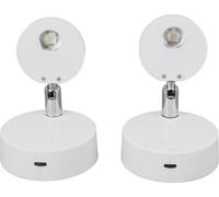 Spot LED Rechargeable Lumières de Tableau RGB Spot de Placard 13 Couleurs Mini Lumière de Vitrine RGB Lampe Murale Rotative