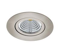 Luminaire encastrable SALICETO LED 6W en aluminium nickel mat D88mm