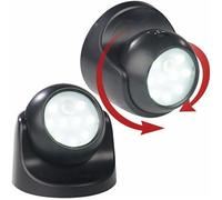 Spot LED sans fil - LUMINEA - Lunartec WL-410 - 360° - Détecteur de mouvement - Détecteur d'obscurité