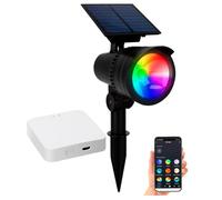 Spot LED solaire connecté et passerelle réseau Mesh [Lunartec]
