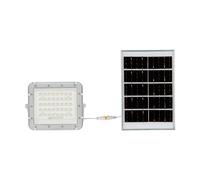 Spot LED solaire : éclairage puissant de 40 W, 4000 K, batterie de 5000 mAh, câble de 3 m, télécommande IR et charge rapide