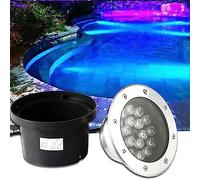 Spot LED Sous Marin - Lumière LED Submersible, Spot LED Piscine Encastrable, IP68 Étanche Acier Inoxydable Eclairage Sous Marin, 12V Spot Étanche Éclairage De Caractéristique De L'eau ( Color : Blue L
