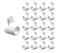 Spot LED sur Rail 30W 80° Triphasé Blanc (Pack de 20) - Blanc Neutre 4000K - 5500K - SILAMP