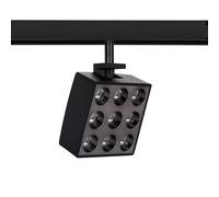Spot LED sur Rail Magnétique 20mm 15W Optic 48V Noir