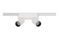 Spot LED sur Rail Magnétique 25mm Extra-Plat 10W Double 48V Blanc 2700K Blanc chaud